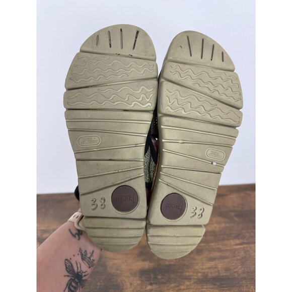 Camper Orunga Green Mesh Sandals - Size 7 - Picture 7 of 8